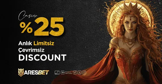 Aresbet Anlık Çevrimsiz Limitsiz %25 Casino Kayıp Bonusu
