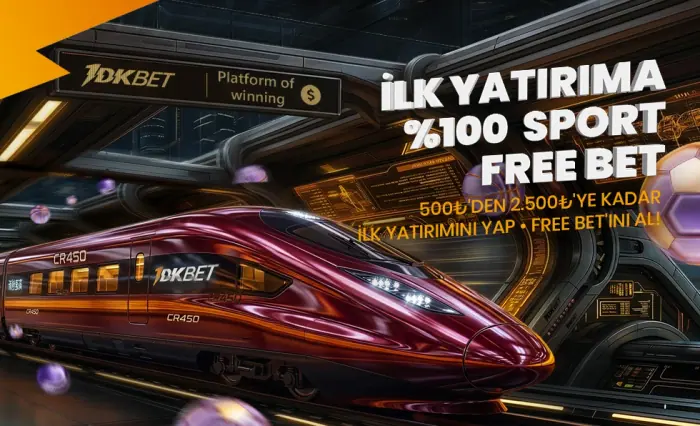 1dkbet %100 Spor Hoşgeldin Free Bet – 2.500 TL'ye Kadar