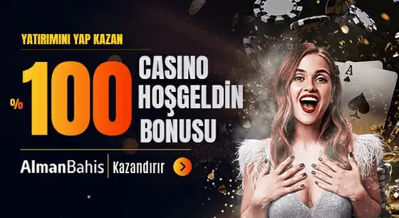 Almanbahis %100 Hoş Geldin Casino Bonusu