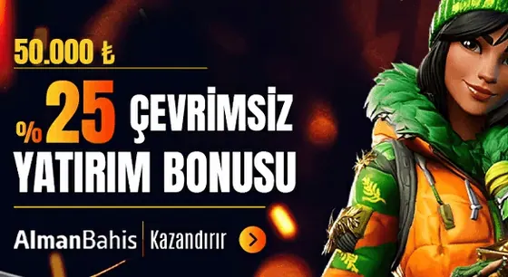 Almanbahis %25 Çevrimsiz Yatırım Bonusu