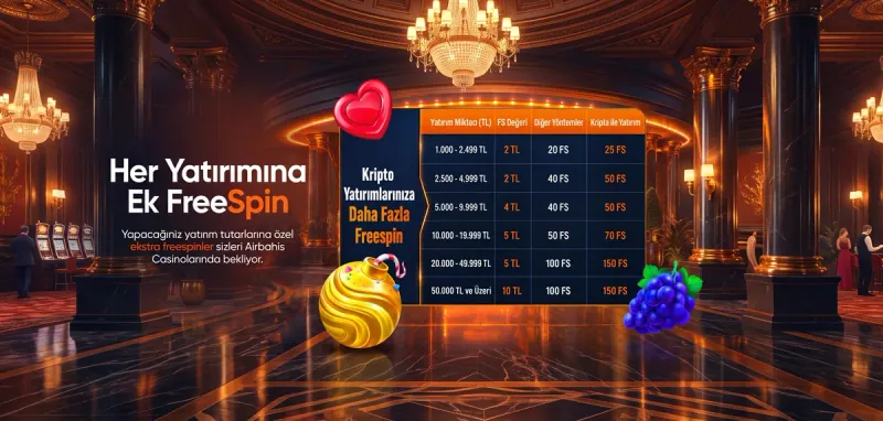 Airbahis Her Yatırıma Koşulsuz Şartsız Free Spin