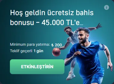 7Slots 45.000 TL'ye Kadar Ücretsiz Bahis Bonusu